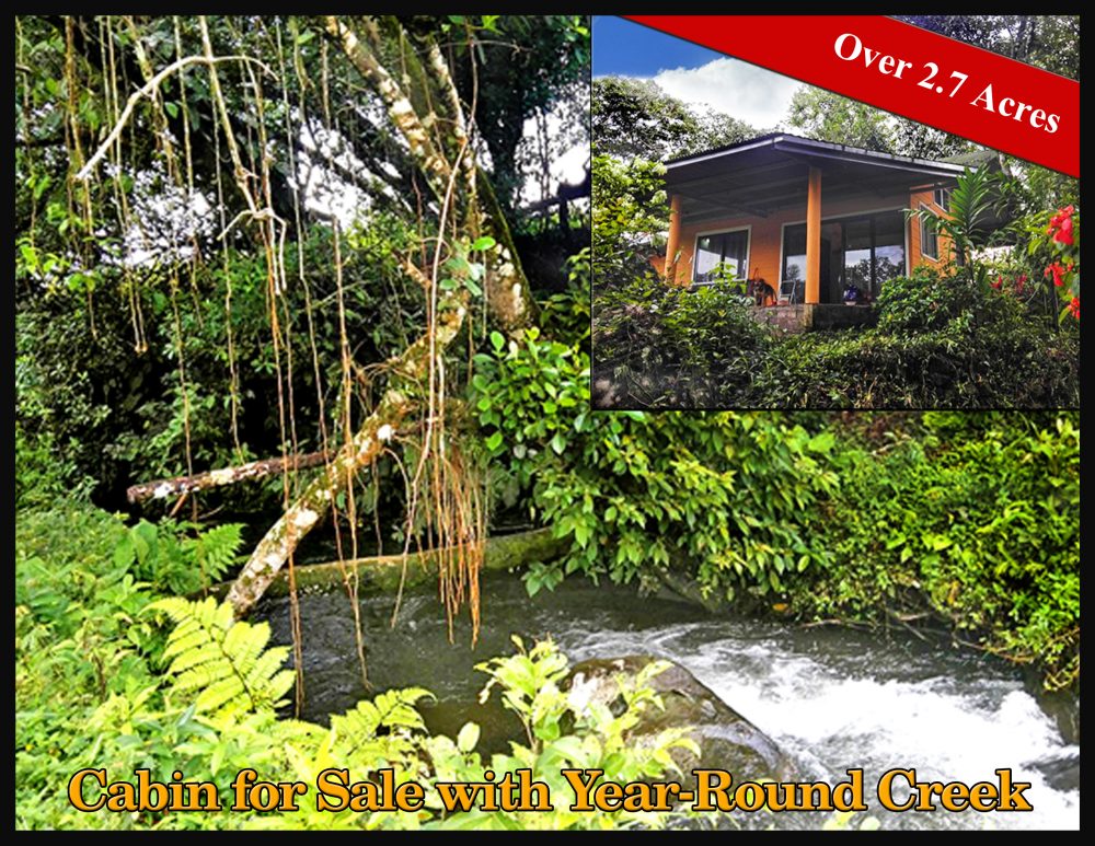 Sold by Casa Solution Cabin for Sale with YearRound Creek on Over 2.