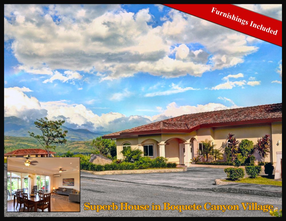 Sold by Casa Solution Superb House in Boquete Canyon Village, Panama