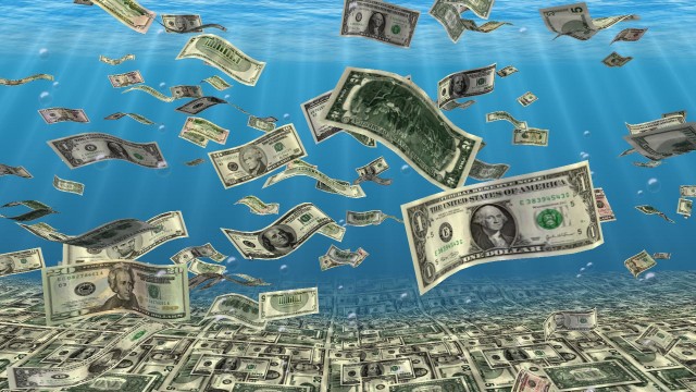 Money under water