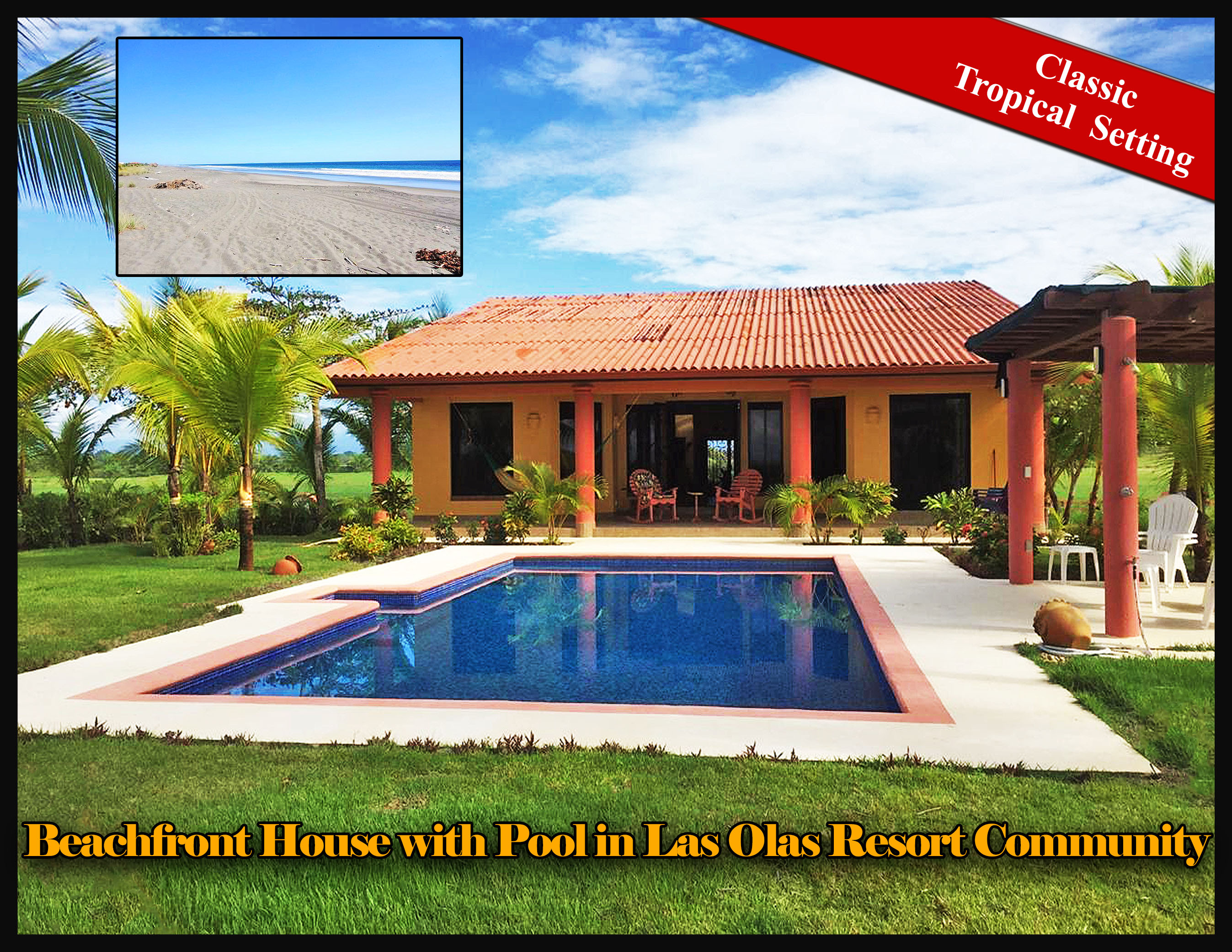 Panama Beach Houses Archives Boquete Real Estate Property Truly Living On The Beach Beachfront House With New Pool For In Las Olas Resort Community Panama Furnished Verdaderamente Vivir En La Playa