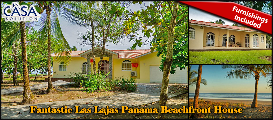 Fantastic Las Lajas Panama Beachfront House For Sale Furnishings