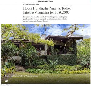 New York Times Features Casa Solution for the 3rd Time – House Hunting in Panama
