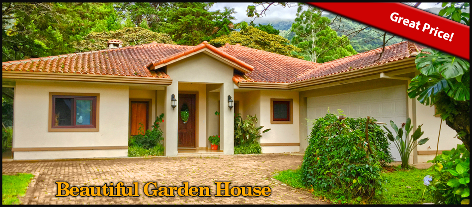 Sold by Casa Solution – Beautiful Garden House High in the Mountains of Boquete – Includes Fiber Optic High Speed Internet