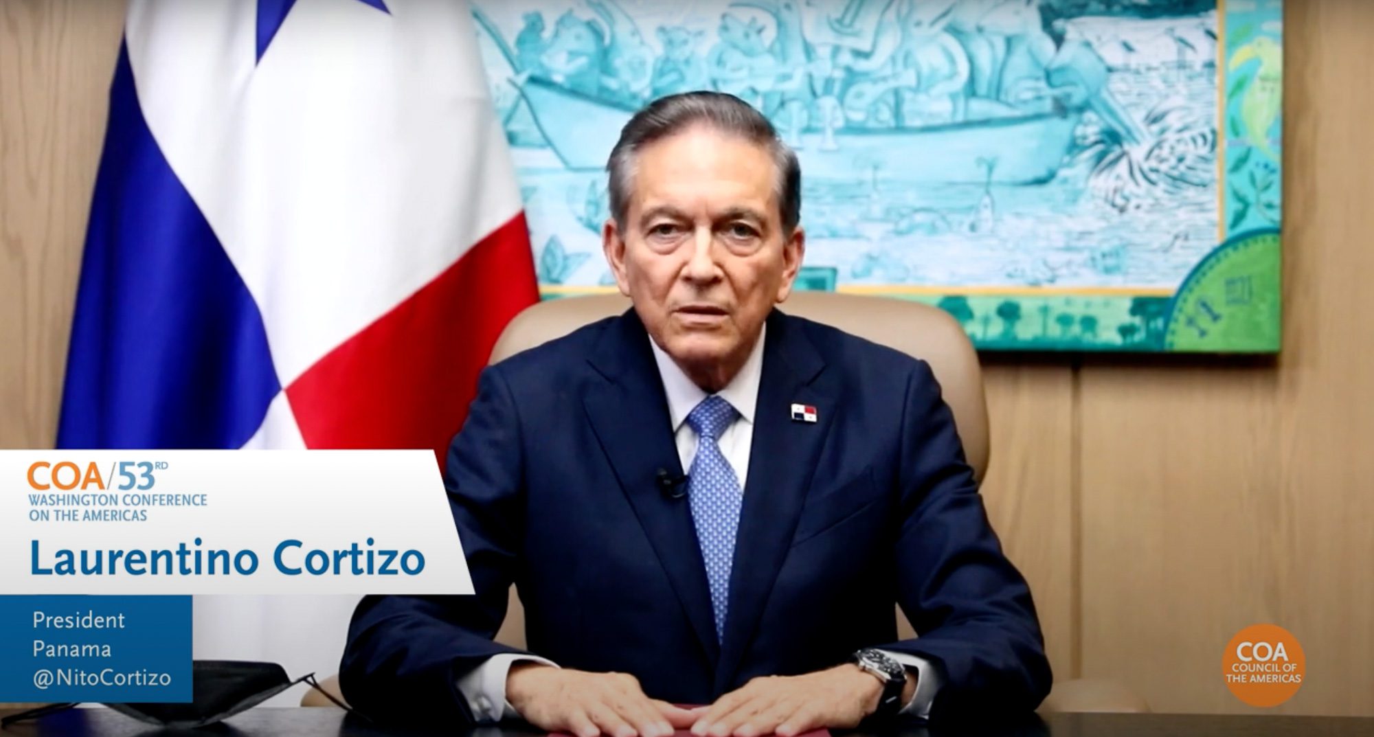 Panama’s President, Laurentino Cortizo Cohen Highlights Fast-Growing Economy and Connectivity at 2023 Washington Conference on the Americas